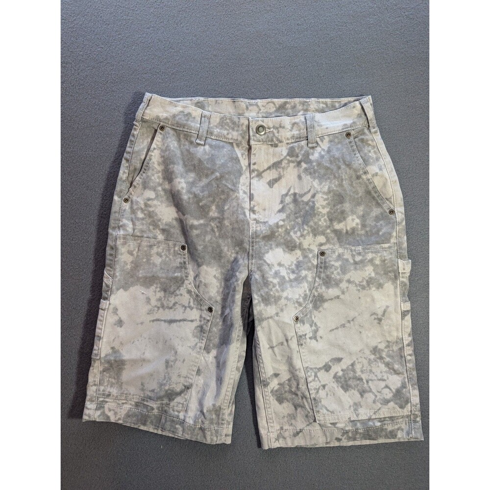 No Boundaries Men's Size 30 Carpenter Shorts Gray Tie Dye Workwear Y2K Style